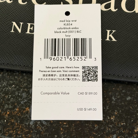Kate Spade New York Lucy Medium L-Zip Wristlet - Picture 5 of 5